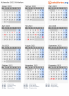 Kalender 2023 mit Ferien und Feiertagen Gribskov