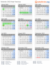 Kalender 2023 mit Ferien und Feiertagen Høje-Taastrup