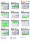 Kalender 2023 mit Ferien und Feiertagen Hvidovre