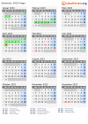 Kalender 2023 mit Ferien und Feiertagen Køge