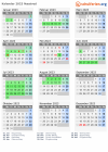 Kalender 2023 mit Ferien und Feiertagen Næstved