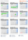 Kalender 2023 mit Ferien und Feiertagen Rebild