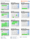 Kalender 2023 mit Ferien und Feiertagen Bremen