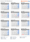 Kalender 2023 mit Ferien und Feiertagen Mittelfinnland