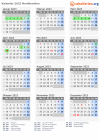 Kalender 2023 mit Ferien und Feiertagen Nordkarelien