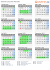 Kalender 2023 mit Ferien und Feiertagen Aix-Marseille