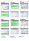 Kalender 2023 mit Ferien und Feiertagen Bordeaux