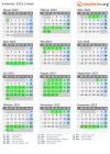 Kalender 2023 mit Ferien und Feiertagen Créteil