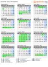 Kalender 2023 mit Ferien und Feiertagen Montpellier