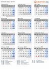 Kalender 2023 mit Ferien und Feiertagen Ghana
