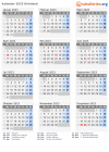 Kalender 2023 mit Ferien und Feiertagen Grönland