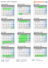 Kalender 2023 mit Ferien und Feiertagen Overijssel