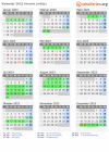 Kalender 2023 mit Ferien und Feiertagen Utrecht (mitte)