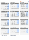Kalender 2023 mit Ferien und Feiertagen Irland