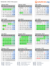 Kalender 2023 mit Ferien und Feiertagen Abruzzen