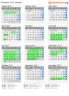 Kalender 2023 mit Ferien und Feiertagen Apulien
