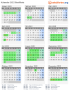 Kalender 2023 mit Ferien und Feiertagen Basilikata