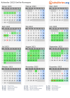 Kalender 2023 mit Ferien und Feiertagen Emilia-Romagna