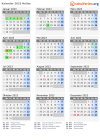 Kalender 2023 mit Ferien und Feiertagen Molise