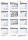 Kalender 2023 mit Ferien und Feiertagen Jemen