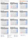 Kalender 2023 mit Ferien und Feiertagen Kanada