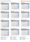 Kalender 2023 mit Ferien und Feiertagen Kolumbien