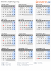 Kalender 2023 mit Ferien und Feiertagen Kongo, Rep.