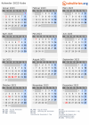 Kalender 2023 mit Ferien und Feiertagen Kuba