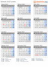 Kalender 2023 mit Ferien und Feiertagen Lesotho