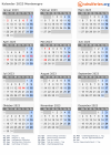 Kalender 2023 mit Ferien und Feiertagen Montenegro
