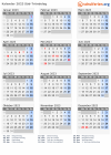 Kalender 2023 mit Ferien und Feiertagen Süd-Tröndelag