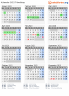 Kalender 2023 mit Ferien und Feiertagen Tröndelag