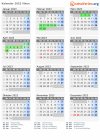 Kalender 2023 mit Ferien und Feiertagen Viken