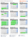 Kalender 2023 mit Ferien und Feiertagen Ermland-Masuren