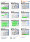 Kalender 2023 mit Ferien und Feiertagen Lodsch