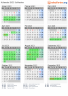 Kalender 2023 mit Ferien und Feiertagen Schlesien