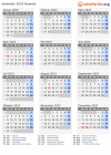 Kalender 2023 mit Ferien und Feiertagen Ruanda