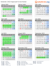 Kalender 2023 mit Ferien und Feiertagen Appenzell Innerrhoden