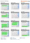 Kalender 2023 mit Ferien und Feiertagen Bern