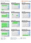 Kalender 2023 mit Ferien und Feiertagen Glarus