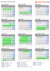 Kalender 2023 mit Ferien und Feiertagen Tessin