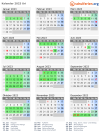 Kalender 2023 mit Ferien und Feiertagen Uri