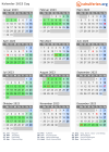 Kalender 2023 mit Ferien und Feiertagen Zug
