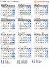 Kalender 2023 mit Ferien und Feiertagen Seychellen