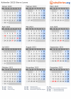 Kalender 2023 mit Ferien und Feiertagen Sierra Leone
