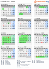 Kalender 2023 mit Ferien und Feiertagen Aussig