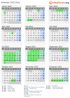 Kalender 2023 mit Ferien und Feiertagen Brüx