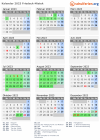Kalender 2023 mit Ferien und Feiertagen Friedeck-Mistek