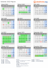 Kalender 2023 mit Ferien und Feiertagen Pilgram