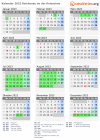 Kalender 2023 mit Ferien und Feiertagen Reichenau an der Knieschna
